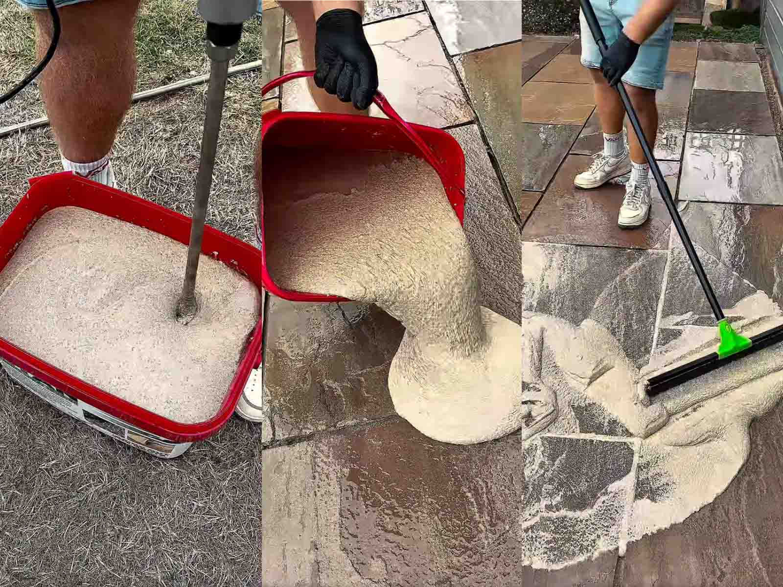Epoxy Resin on Patio Epoxy Grout on Patio